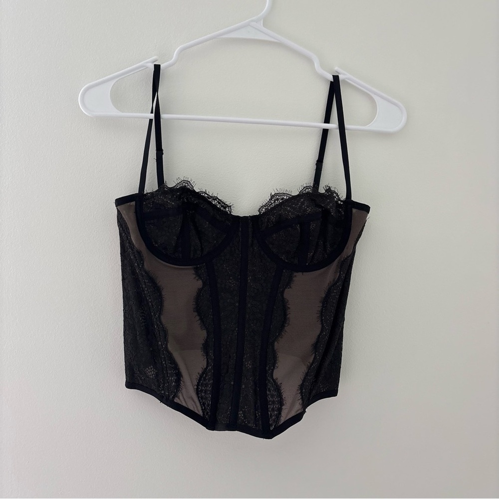black urban outfitters corset top